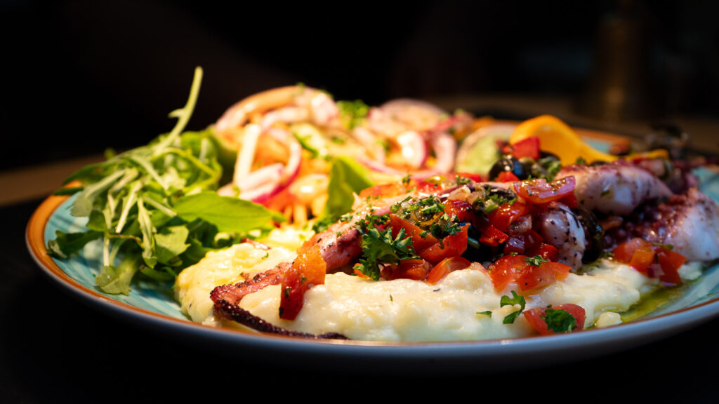 Photo d'un plat de la semaine destinée aux réseaux sociaux du restaurant